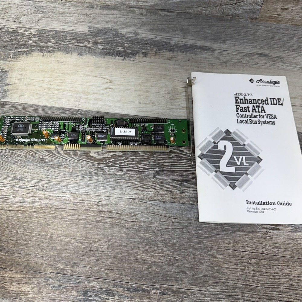 Acculogic sIDE-2/VL Enhanced IDE/Fast ATA Controller for VESA / Untested